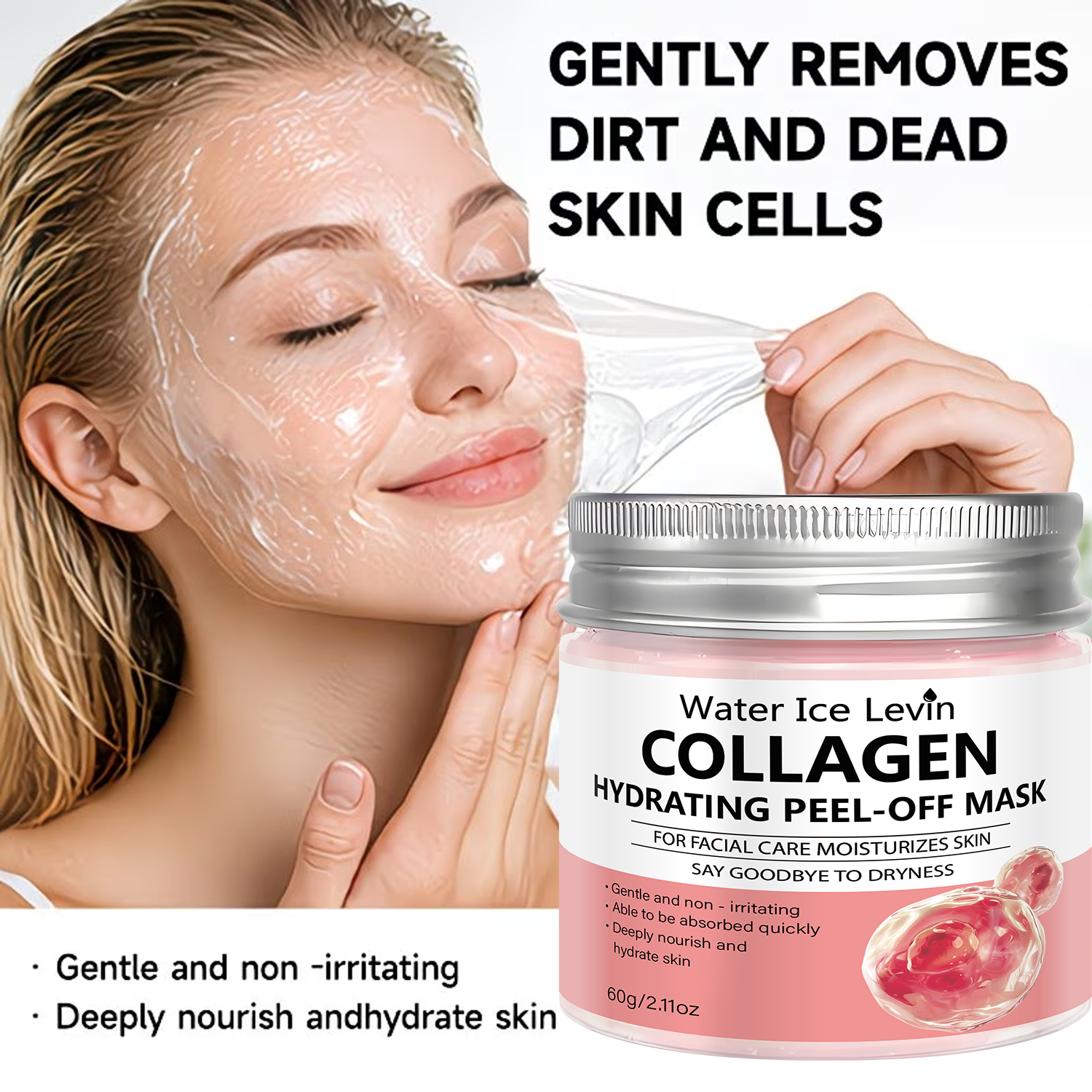Azelaic Acid Cream - Collagen Hyaluronic Acid Peel Off Mask,