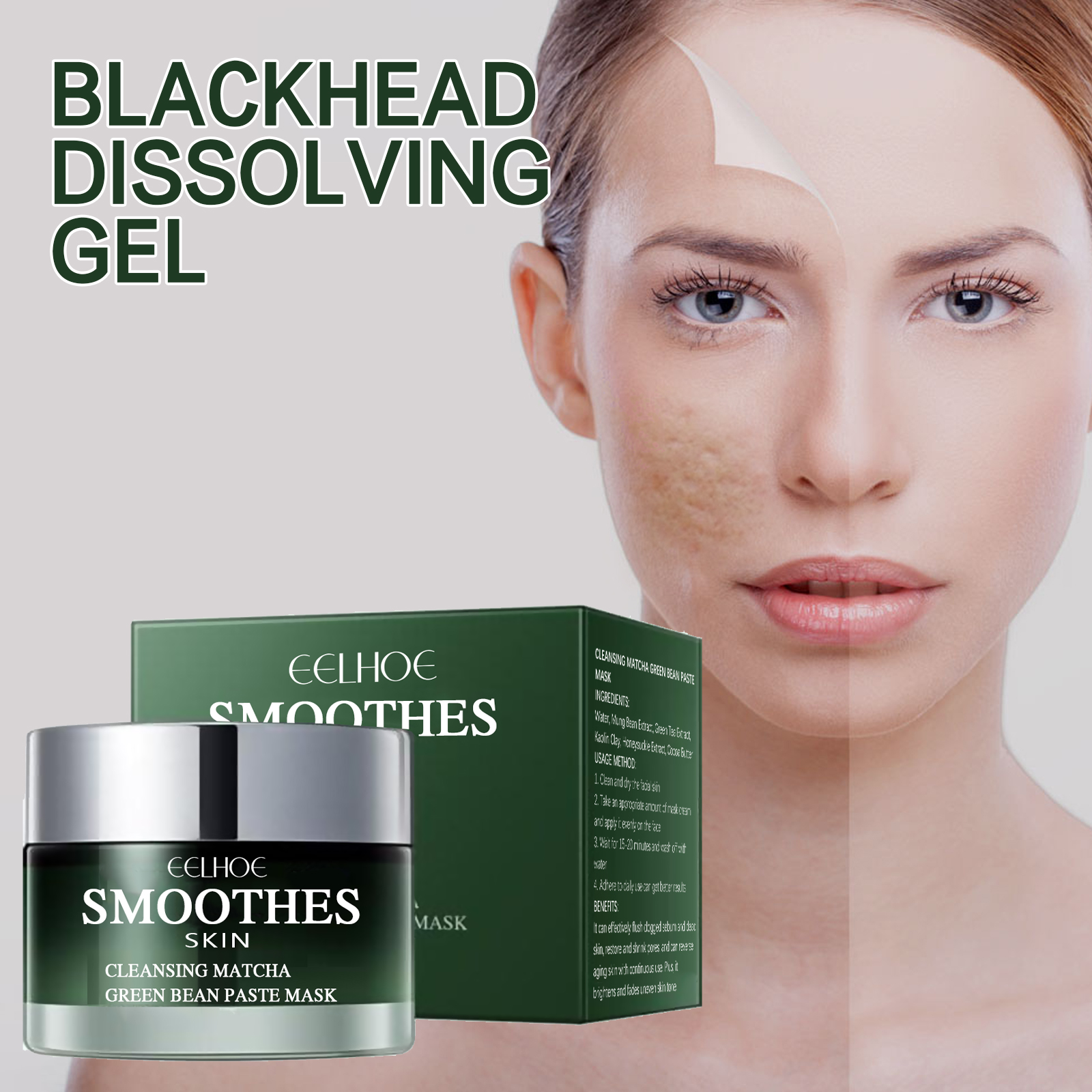 Green Tea Solid Cleansing Mask - огляд і ціна Mud Mask Kaolin