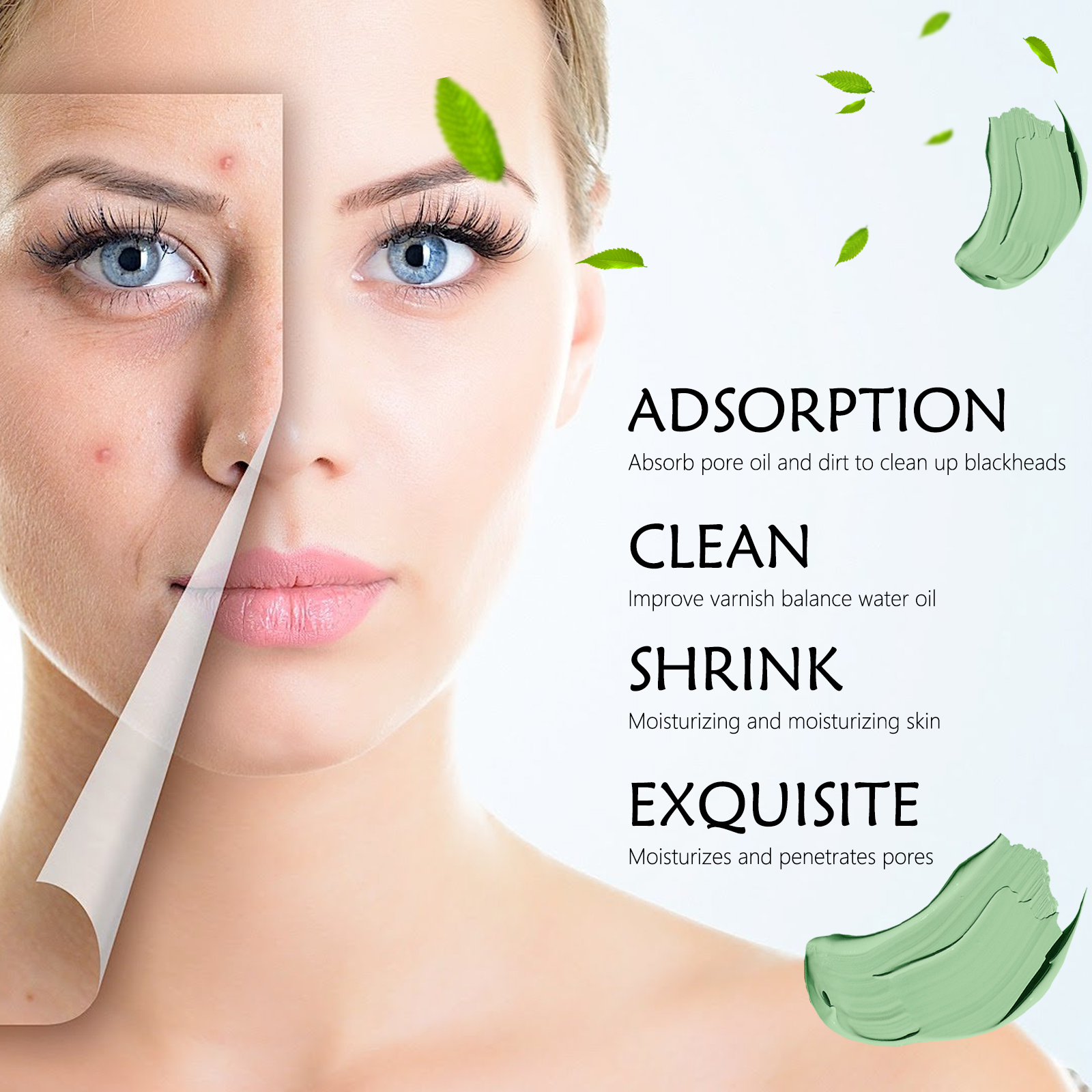Green Tea Solid Cleansing Mask - огляд і ціна Mud Mask Kaolin