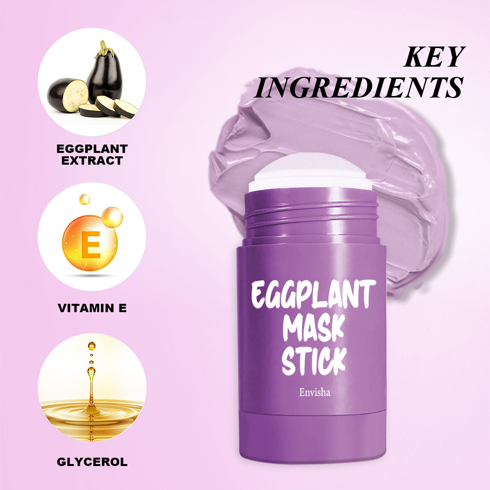 Skin Care Facial Mask Eggplant - огляд і ціна Mud Mask Kaolin