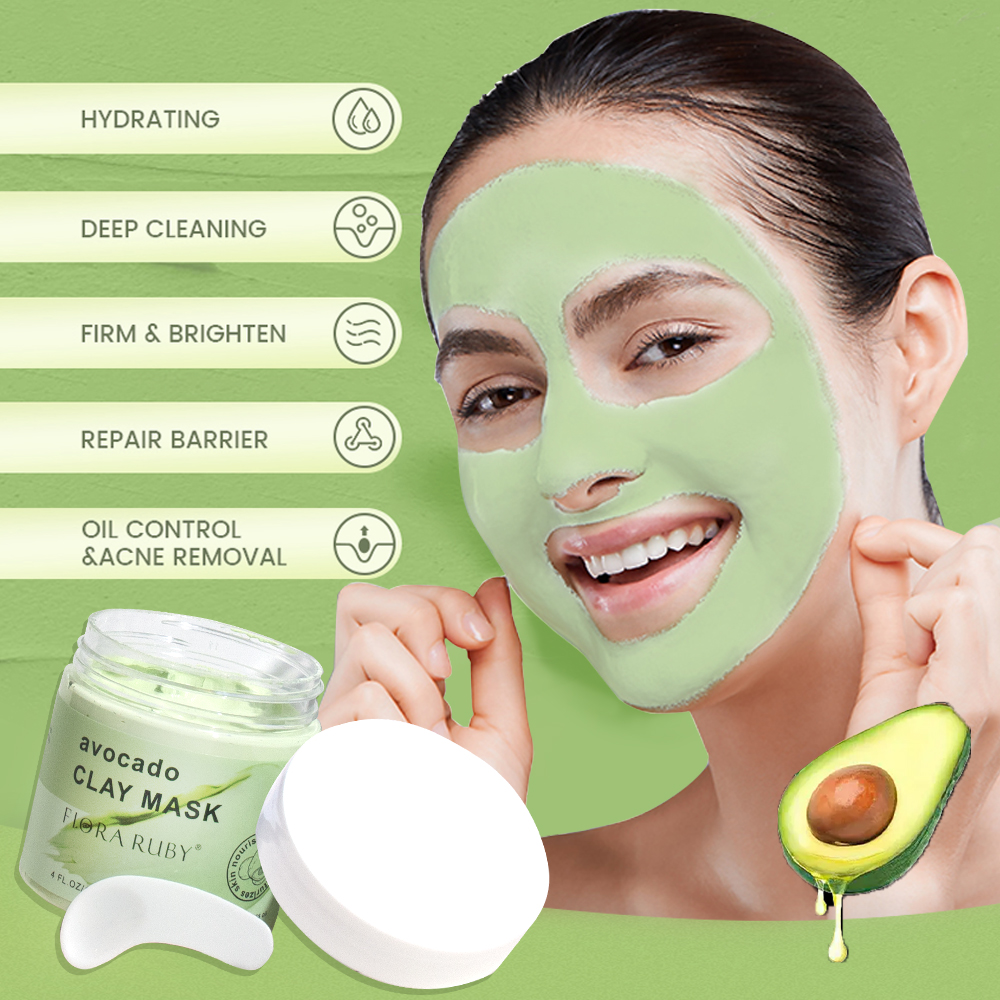Face Masks Skincare-Avocado Cl - огляд і ціна Mud Mask Kaolin