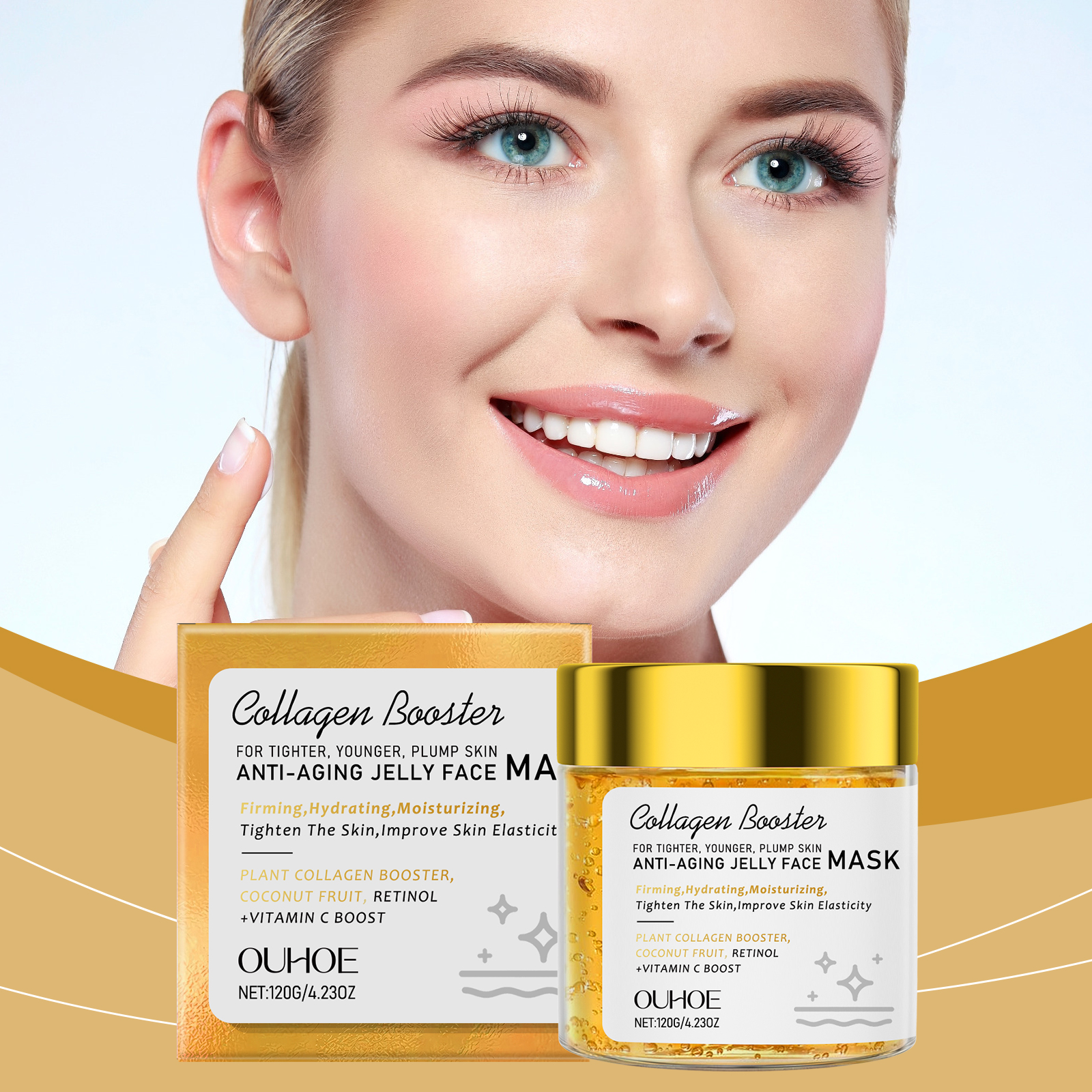 Anti-wrinkle Collagen Face Mas - огляд і ціна Skincare Collagen