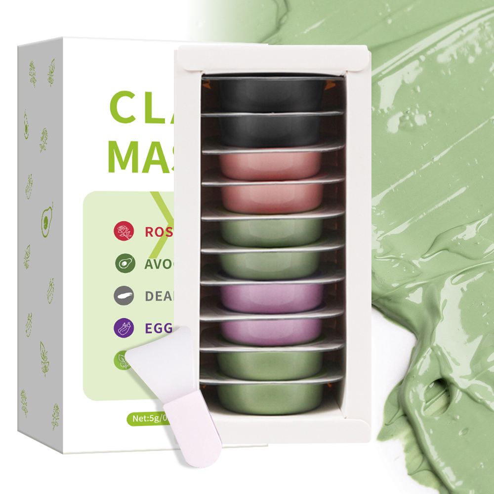 5g*10pcs clay mud mask set hya - огляд і ціна Mud Mask Kaolin