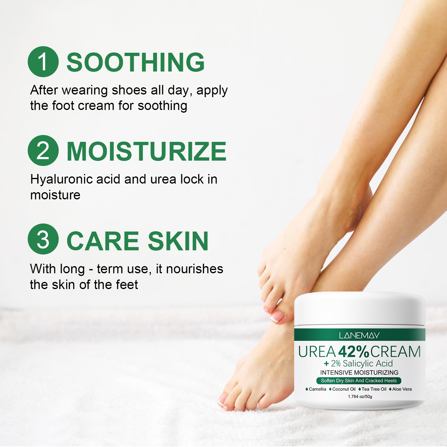 2PCS New 42% Urea Cream + 2% S - огляд і ціна Azelaic Acid Cream