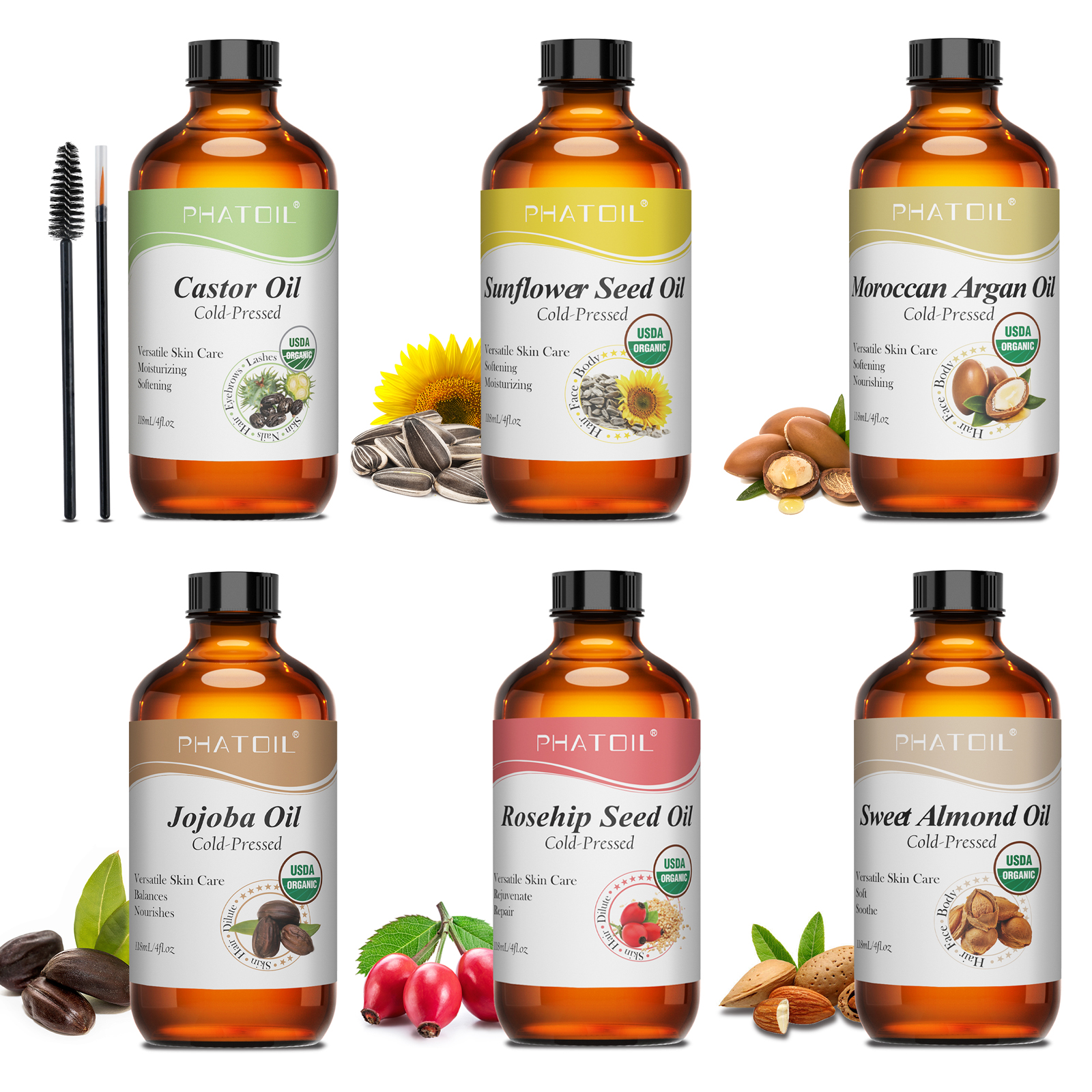 PHATOIL 118ml Organic Face Oil - огляд і ціна Face Oil Rosehip