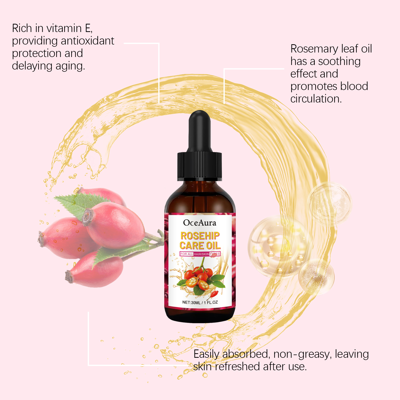 30ml Rosehip Oil For Face Fade - огляд і ціна Face Oil Rosehip