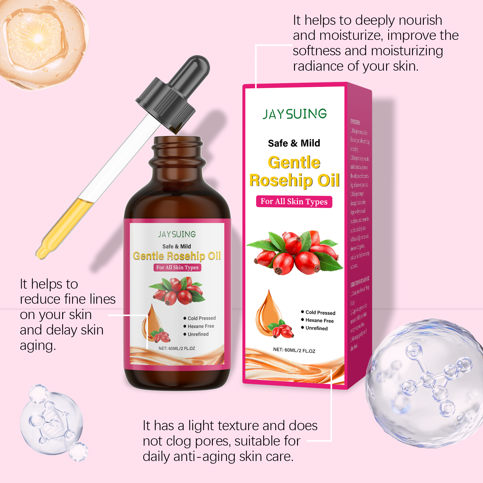 Rosehip Seed Oil for Face Cold - огляд і ціна Face Oil Rosehip