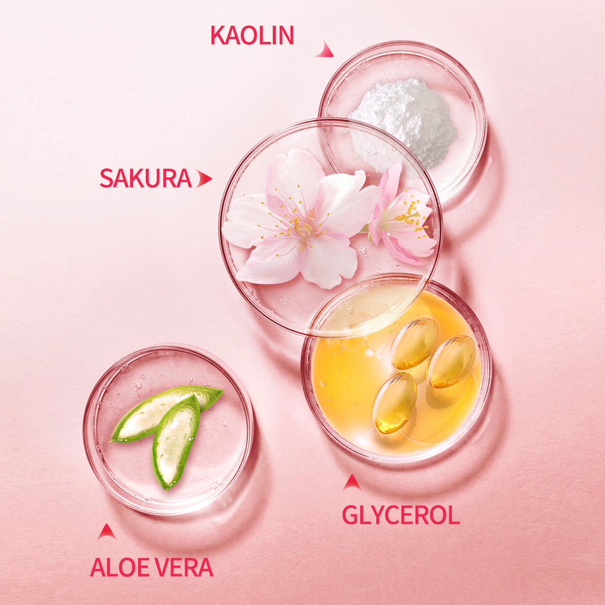 5g/0.17oz*10 Sakura clay mud m - огляд і ціна Mud Mask Kaolin