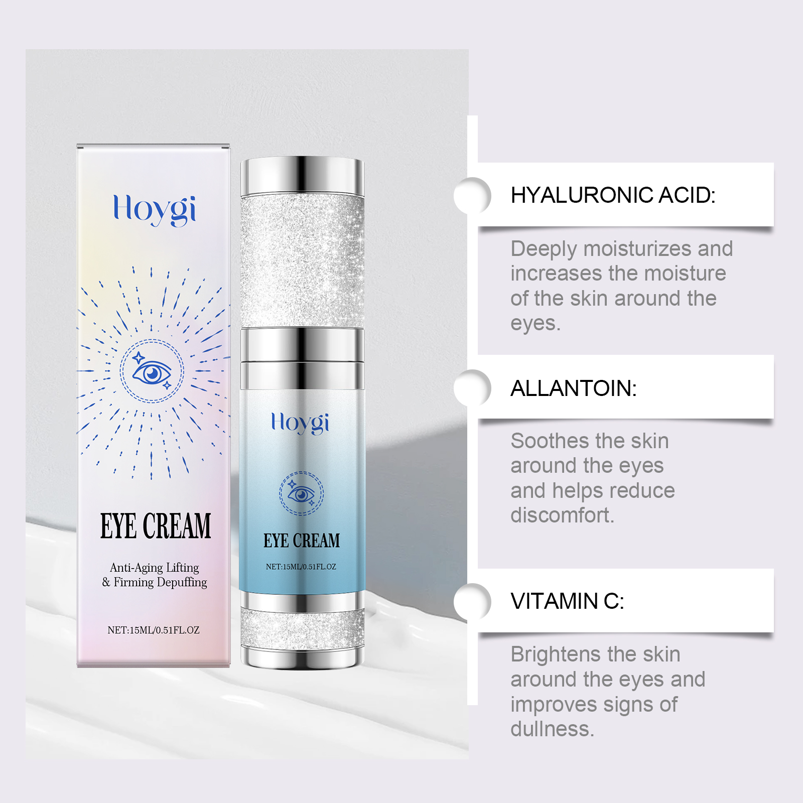 HOYGI 15ml Collagen Eye Serum  - огляд і ціна Skincare Collagen