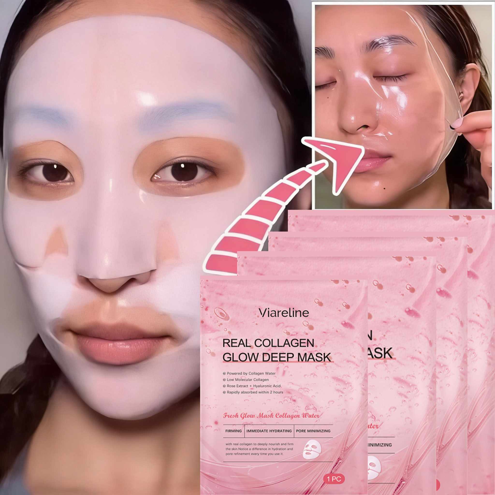 Overnight Collagen Mask Salmon - огляд і ціна Skincare Collagen