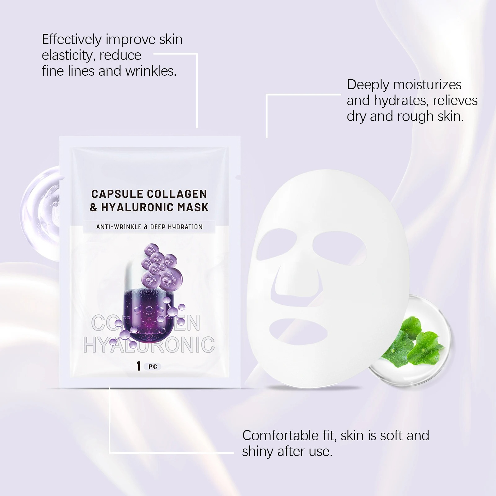 Collagen Mask (bag) Moisturizi - огляд і ціна Skincare Collagen